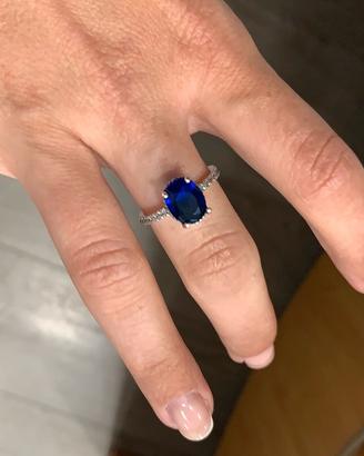 Pandora Anello 190056C01 Pietra Blu Misura 56