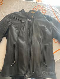 Giubbino pelle moto donna nuovo con protezioni