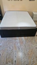 Letto contenitore BRIMNES nero ikea