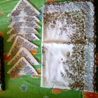 tovaglie tovaglioli vintage cotone 8/6 posti