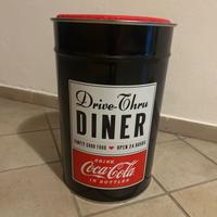 Fustino sgabello fusto pouf COCA COLA vintage