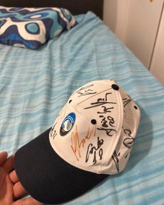 Pallone-Cappello  autografati Atalanta 2007-08