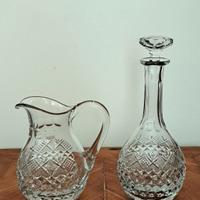 Set Brocca e Decanter cristallo- Vintage