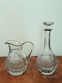 Set Brocca e Decanter cristallo- Vintage