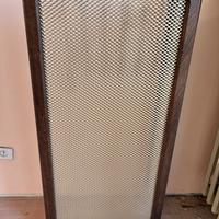 Copri termosifone angolare legno e alluminio