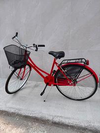 bici rossa olandesina classica 26''