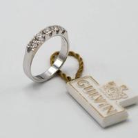 Anello GULVIN oro bianco 18 kt riviera A.164