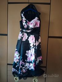 abito cerimonia raso nero