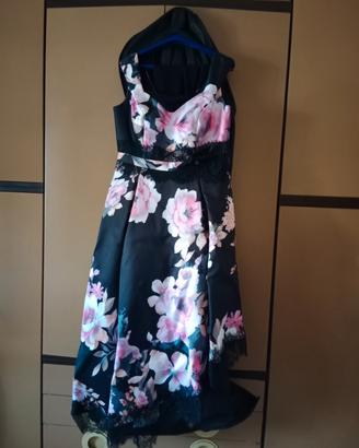 abito cerimonia raso nero