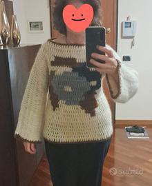 Maglione vintage fatto a mano