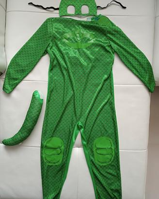 costume carnevale geko pj mask 5 6 anni