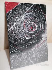 Quadro Astratto Materico  su Tela 60x40 cm 