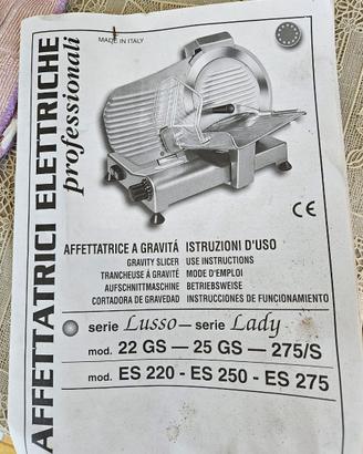 Affettatrice elettrica professionale
