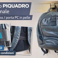 Zaino PIQUADRO originale – porta PC – pelle