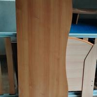 scrivania con penisola e 4 cassetti 