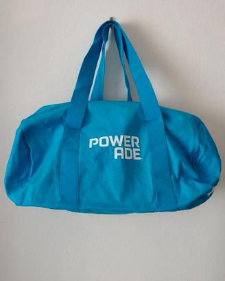 Borsone borsa Powerade azzurro viaggio palestra