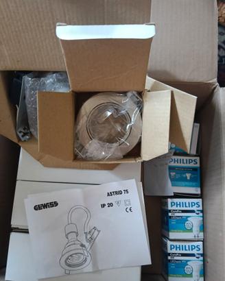 4 faretti da incasso Astrid 75 della Gewiss