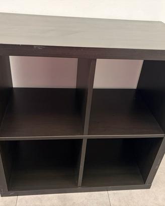 Mobile libreria IKEA Kallax 77x77 cm nero/marrone