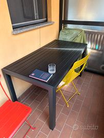 Tavolo da esterno in alluminio da ritirare