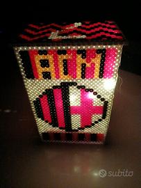 Lampada Milan con tubetti di plastica