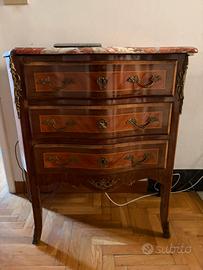 Piccolo como’ in legno con marmo