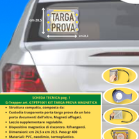 2 kit porta targa prova calamitate universali
