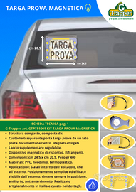 2 kit porta targa prova calamitate universali