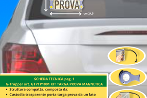 2 kit porta targa prova calamitate universali