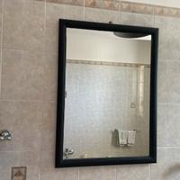 Specchio bagno - cornice blu