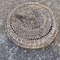 Seduta puff da giardino in vimini