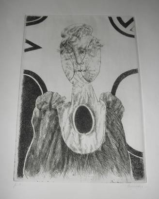 Litografia Armodio soggetto singolo p.a.
