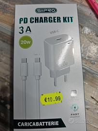 Caricatore 20W USB-C con Cavo Type-C | Ricarica Ra