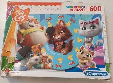 Puzzle Clementoni Supercolor 60 pezzi - 44 Gatti