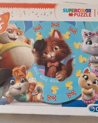 Puzzle Clementoni Supercolor 60 pezzi - 44 Gatti