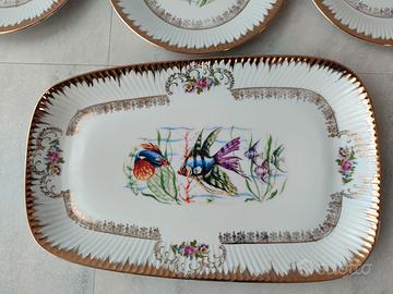 set 7 piatti decorazione pesci