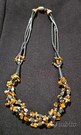 collana occhio di tigre e ematite 
