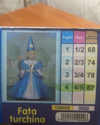 Vestito Fata turchina carnevale