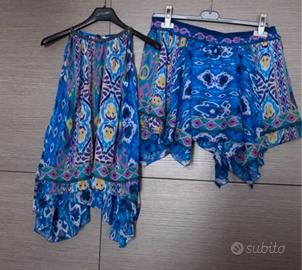 Completo Zara Taglia Unica - Top + Gonna Fantasia