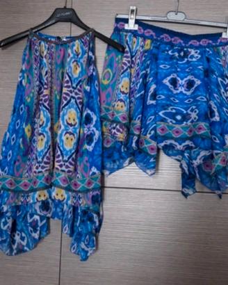 Completo Zara Taglia Unica - Top + Gonna Fantasia
