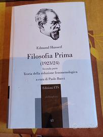 Husserl E. Filosofia Prima(1923/1924).Edizioni ETS