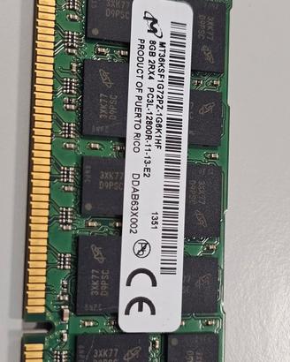 RAM 8GB 2Rx4 PC3L 12800R