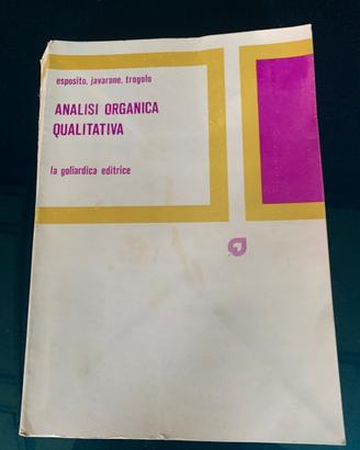 Libro universitario Analisi Organica Qualitativa