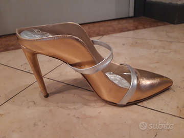 Sandali nuovi sabot con tacco a spillo Misura 39