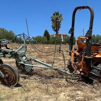 Cingolato OM 655C con Aratro Angeloni B40RH