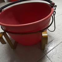 5 supporti bins tondi per secchi raccolta frutta