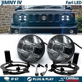 FARI LED 7'' Per SUZUKI JIMNY 4 6500K Bianco Puro