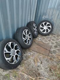 cerchi in lega 500l con gomme 205/55 r16 91h