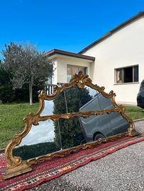 Alzata barocca doppia veneziana dorata.