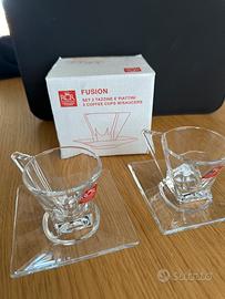 Set due tazzine e piattini