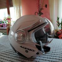 casco moto Jet Acerbis Nano Bianco